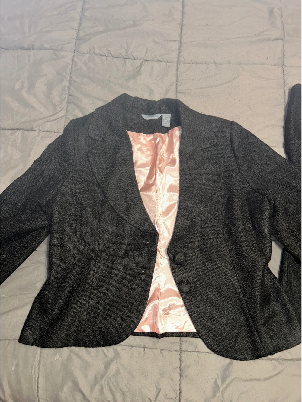 Vintage Y2K Hillard & Hanson Black Blazer and Skirt